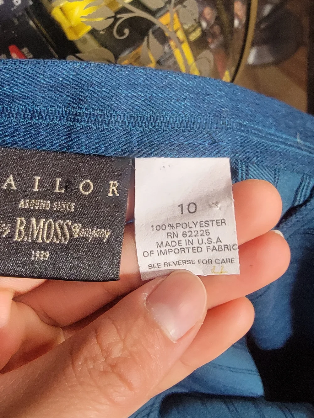 Tailor B. Moss Teal Circle Midi Skirt Size 10